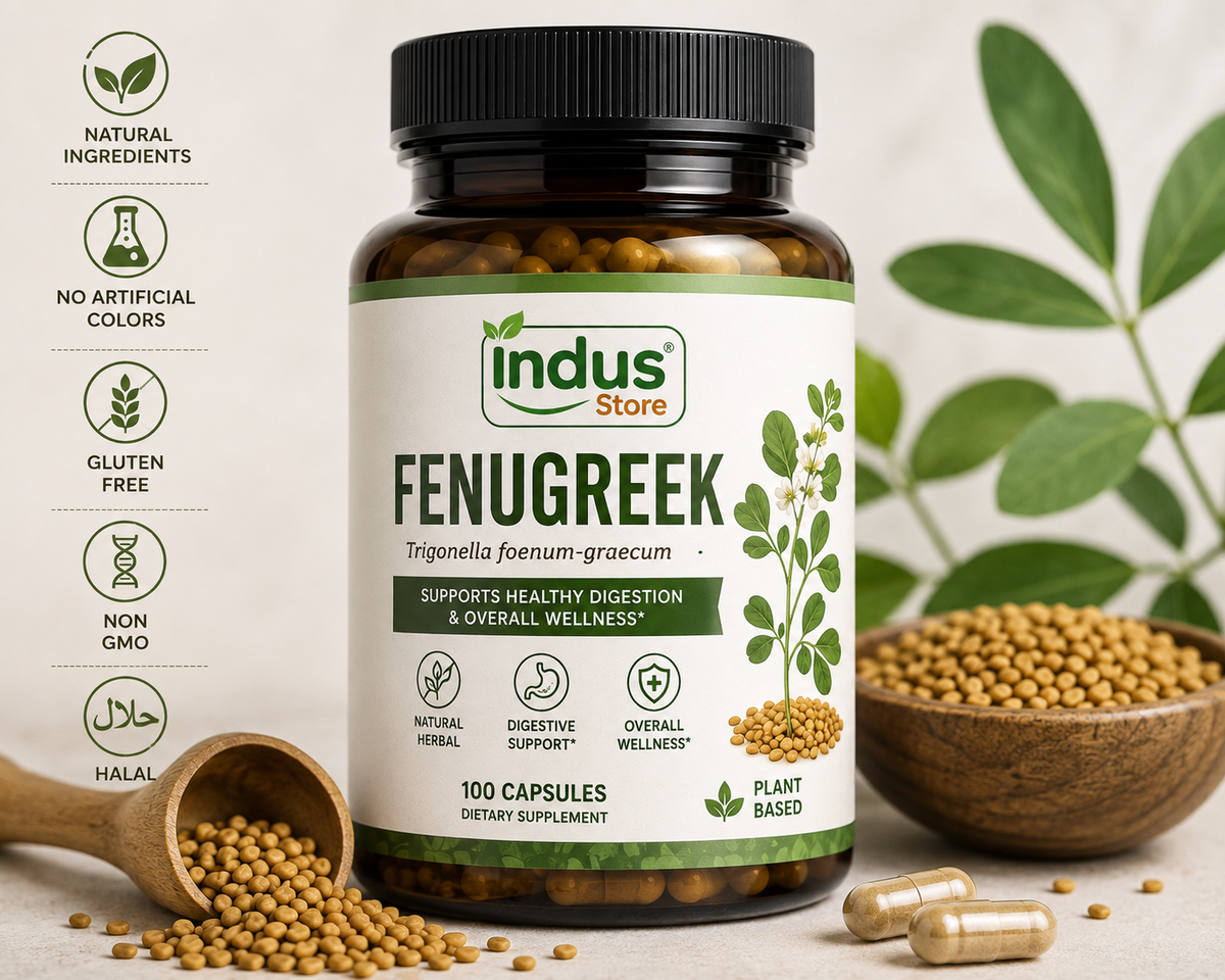 Methi (Fenugreek) Capsules – 100 Capsules