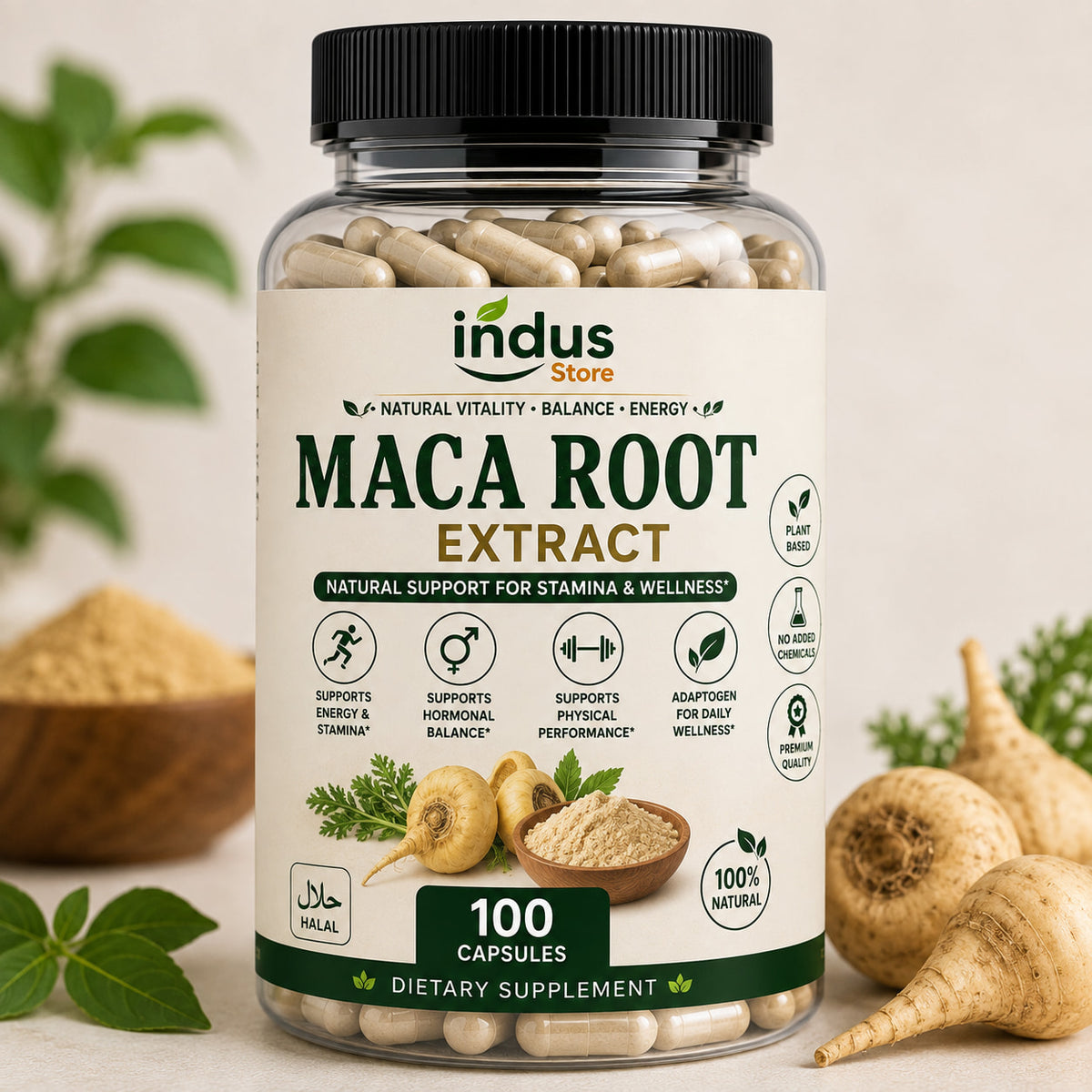 Maca Root Extract – 100 Capsules