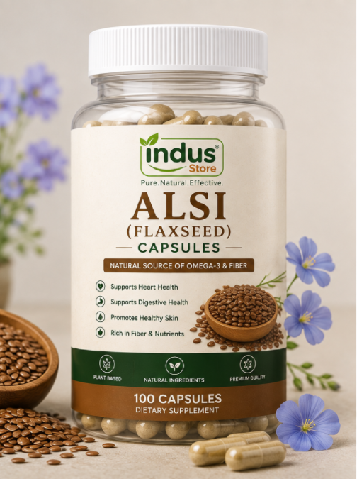 Alsi (Flaxseed) Capsules – 100 Capsules